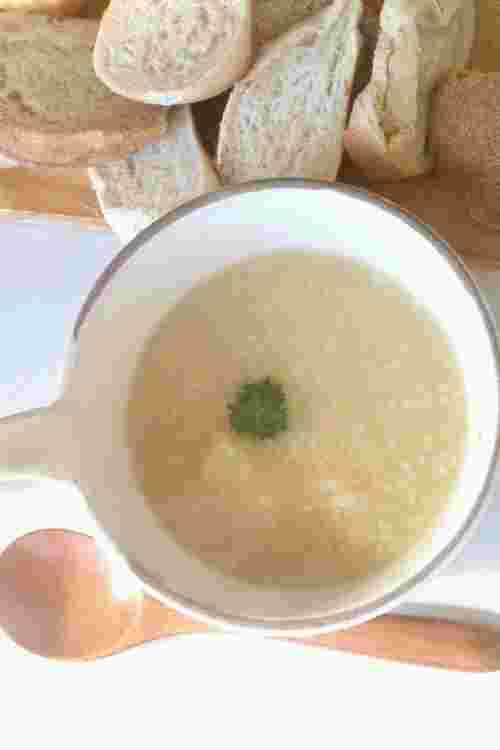 アワを使った雑穀スープ