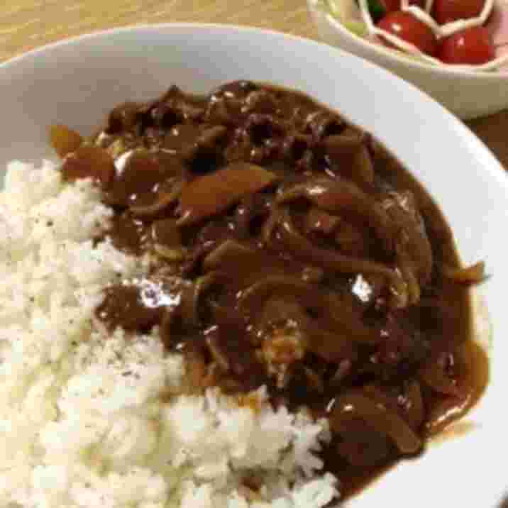 きのこと豚肉のハヤシライス