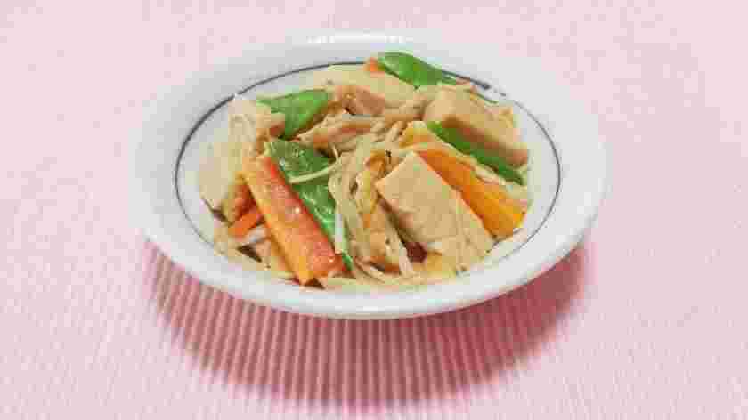 高野豆腐の五目煮