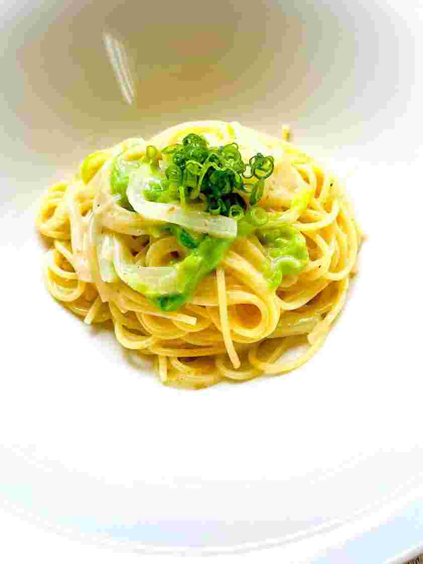 白菜と牛乳のパスタ