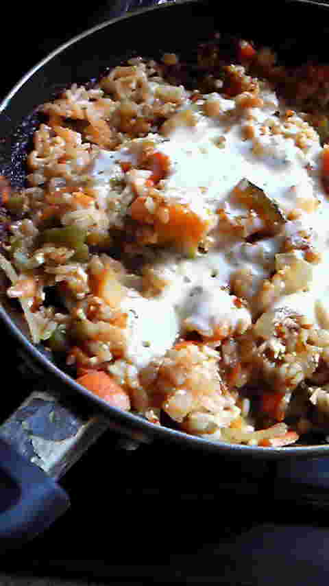 ミルク風味のカレーピラフ