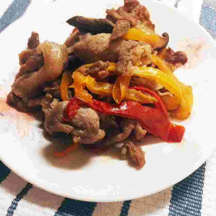 朝ごはんの献立におすすめの豚こま肉のオイスター炒め