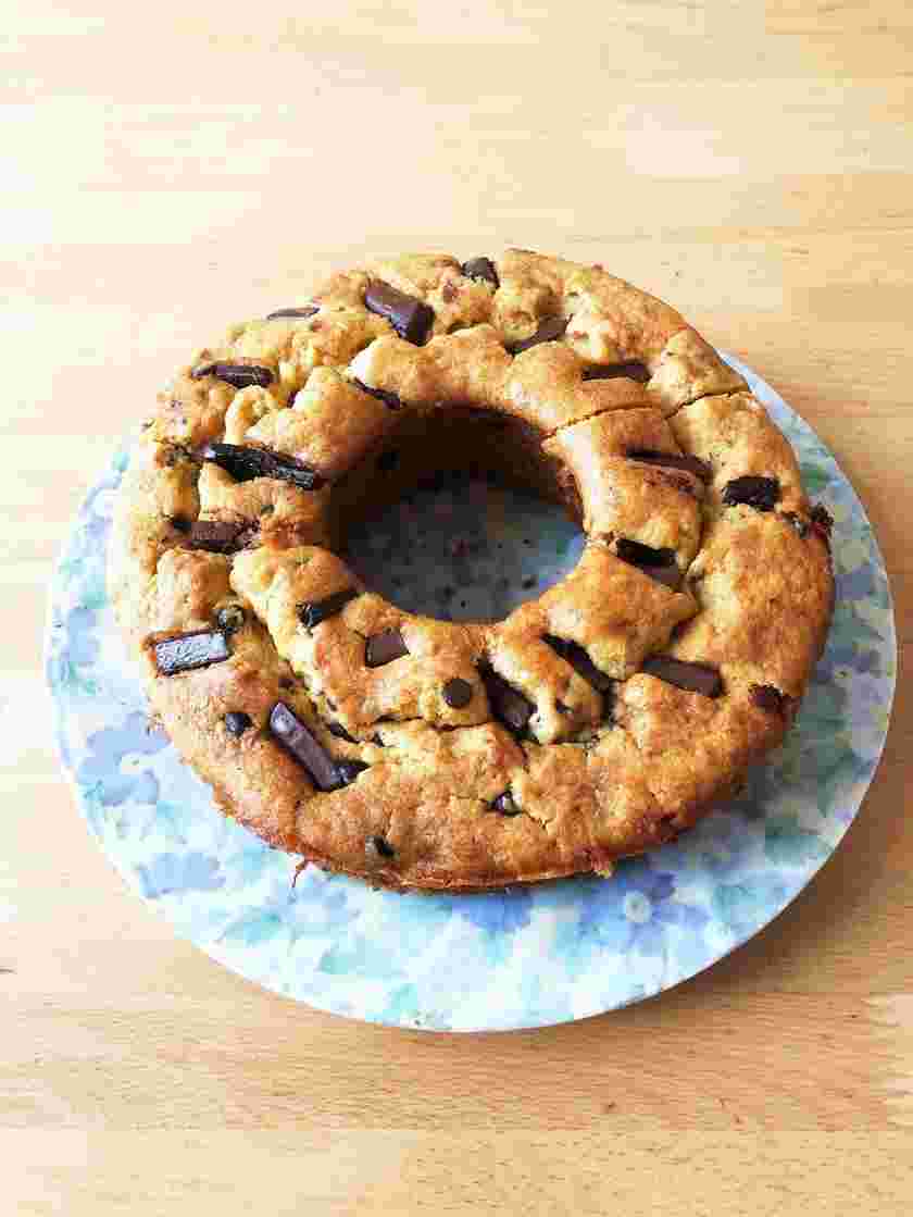 HMで作る簡単チョコバナナケーキ