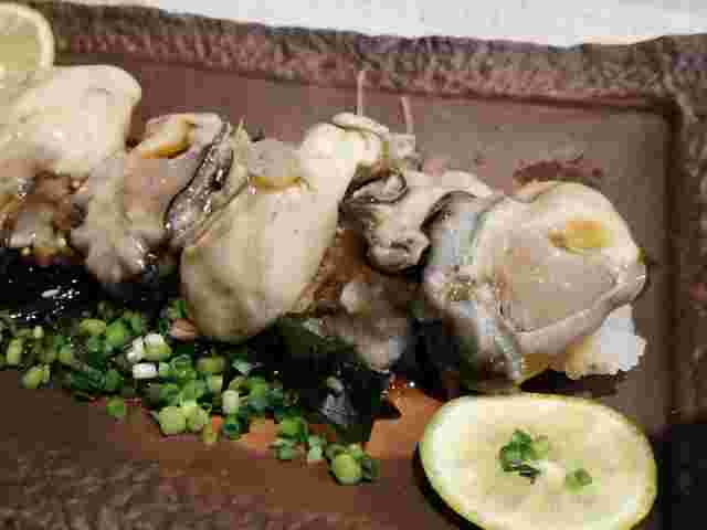 お酢と生牡蠣を使った料理