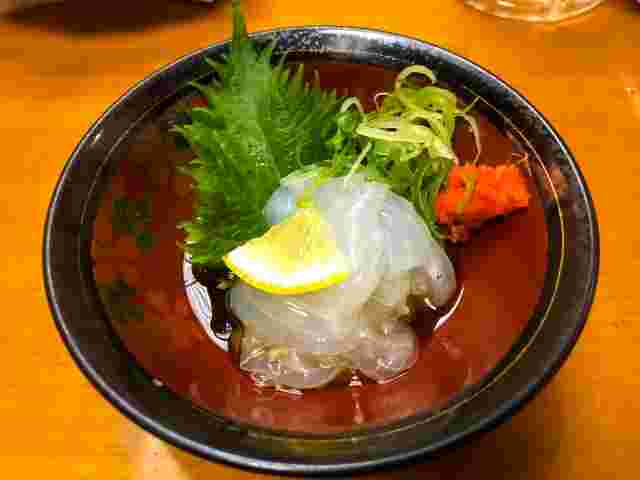 珍しい食べ物であるのれそれ