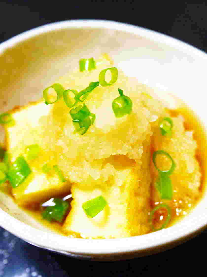 アジフライの献立に合う厚揚げの揚げ出し豆腐風