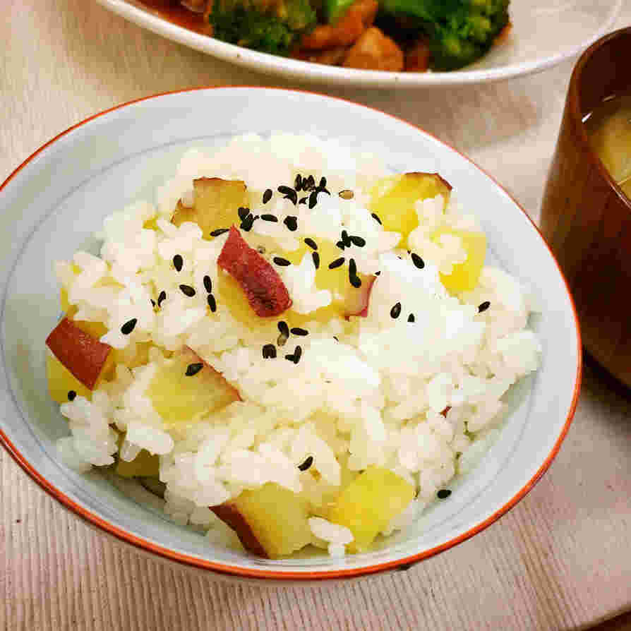 追熟したさつまいもを使ったさつまいもご飯