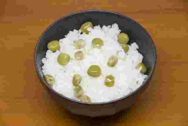 グリーンピースの豆ご飯