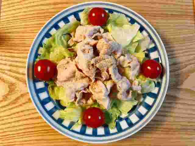 昼ごはんの冷しゃぶ