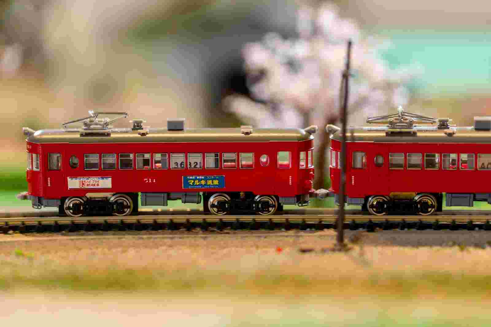 電車のミニチュア