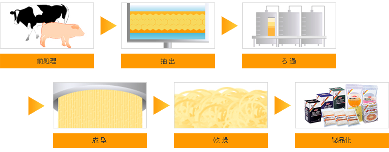 野洲化学工業株式会社　ゼラチンができるまで