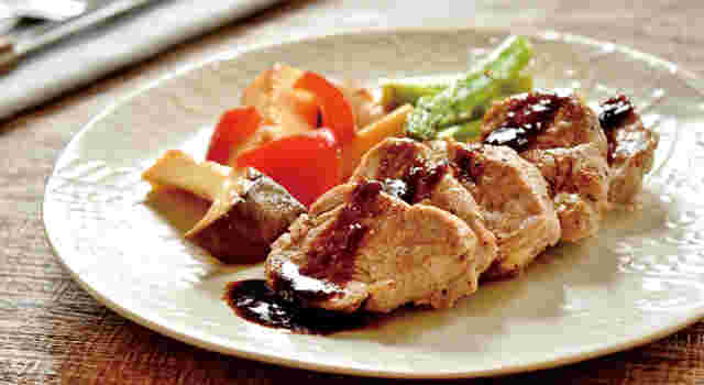 豚ヒレ肉の梅バルサミコソース