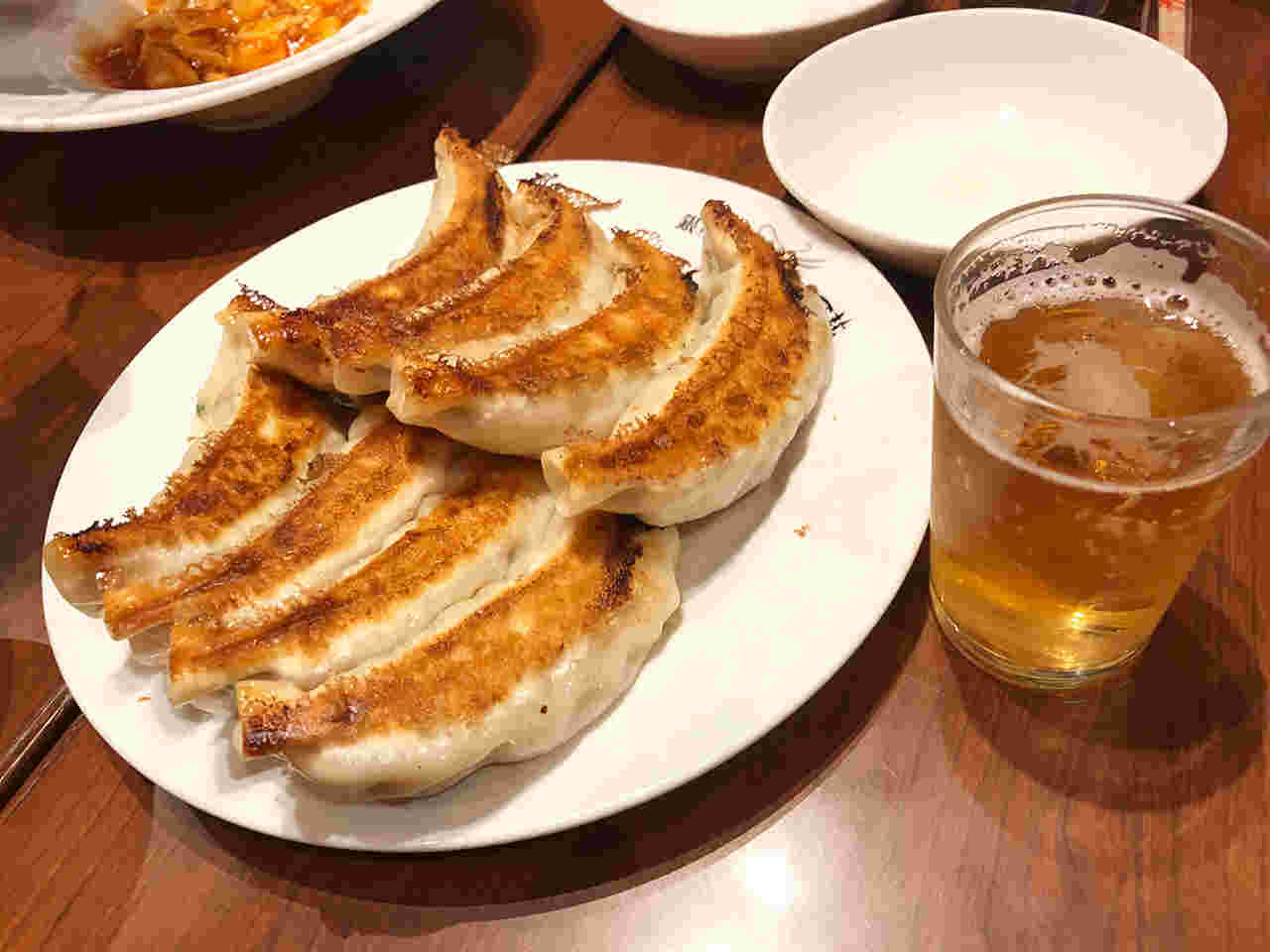 銀座天龍の餃子は1人前8個