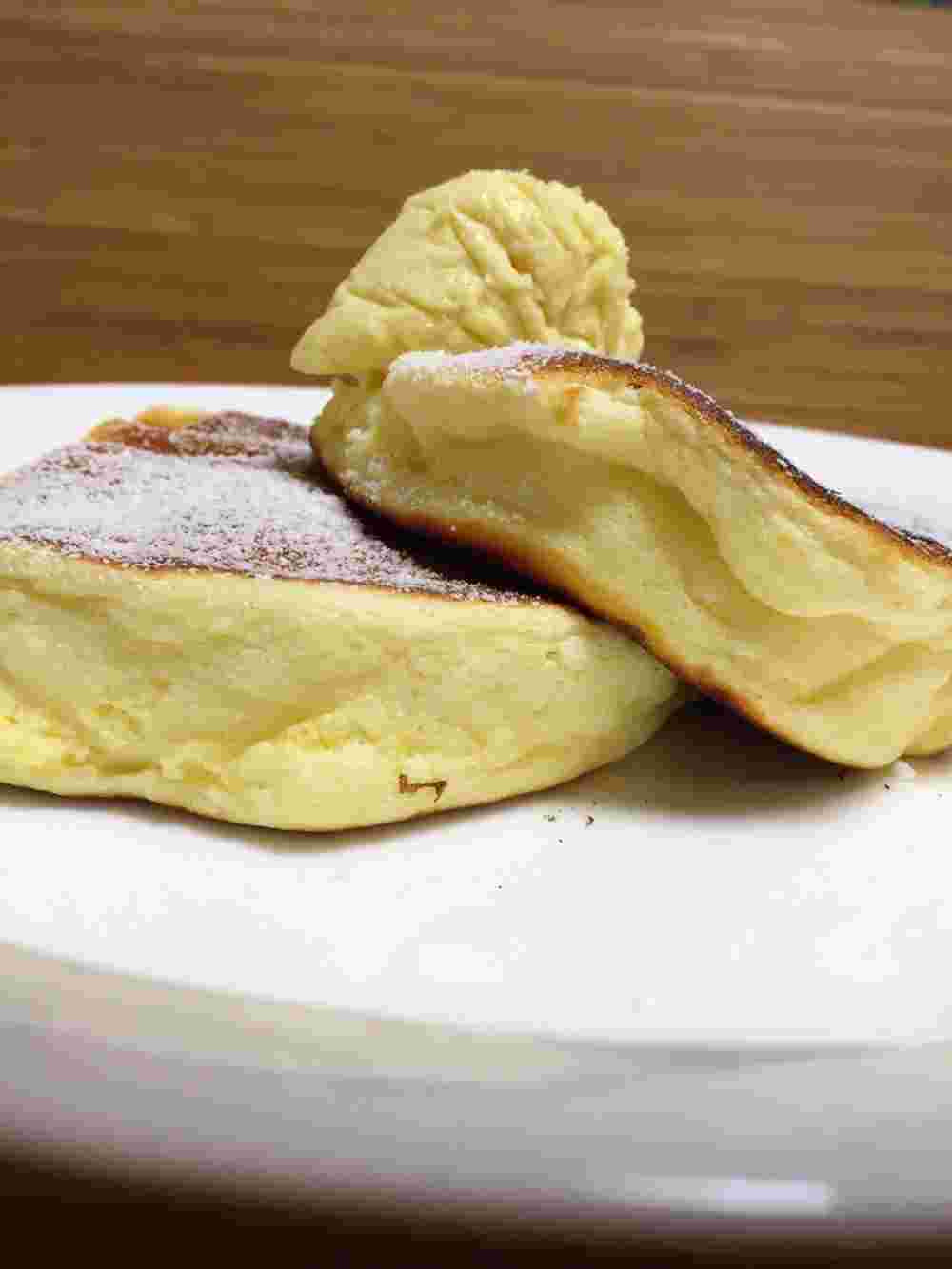 ふわしゅわスフレパンケーキ