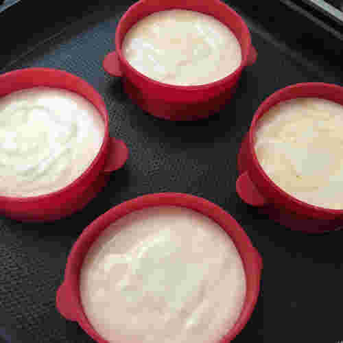 星野珈琲　厚焼きスフレパンケーキ　セリアの型