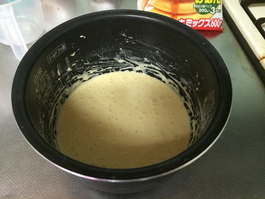 炊飯器　ケーキ