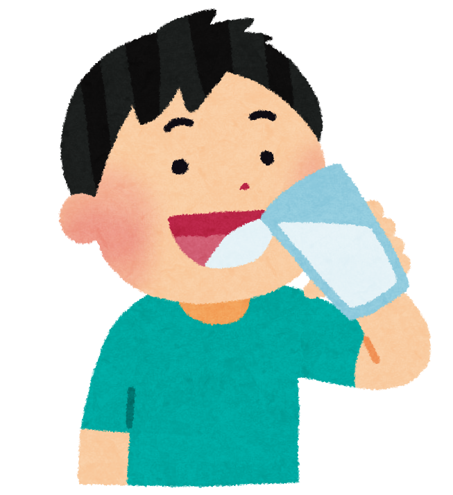 alt="水分を取る人"