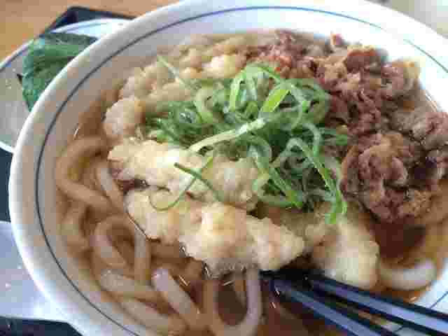 ごぼう天肉うどん