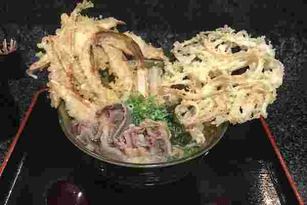 大地のうどん　ごぼう天　大盛