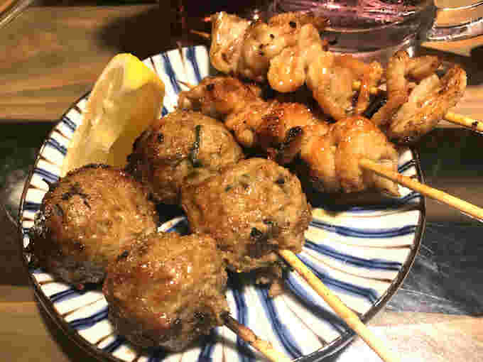 つくね・皮の焼き鳥