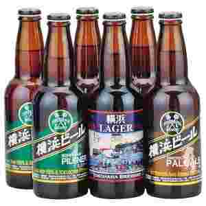 色んな種類の横浜瓶ビールです