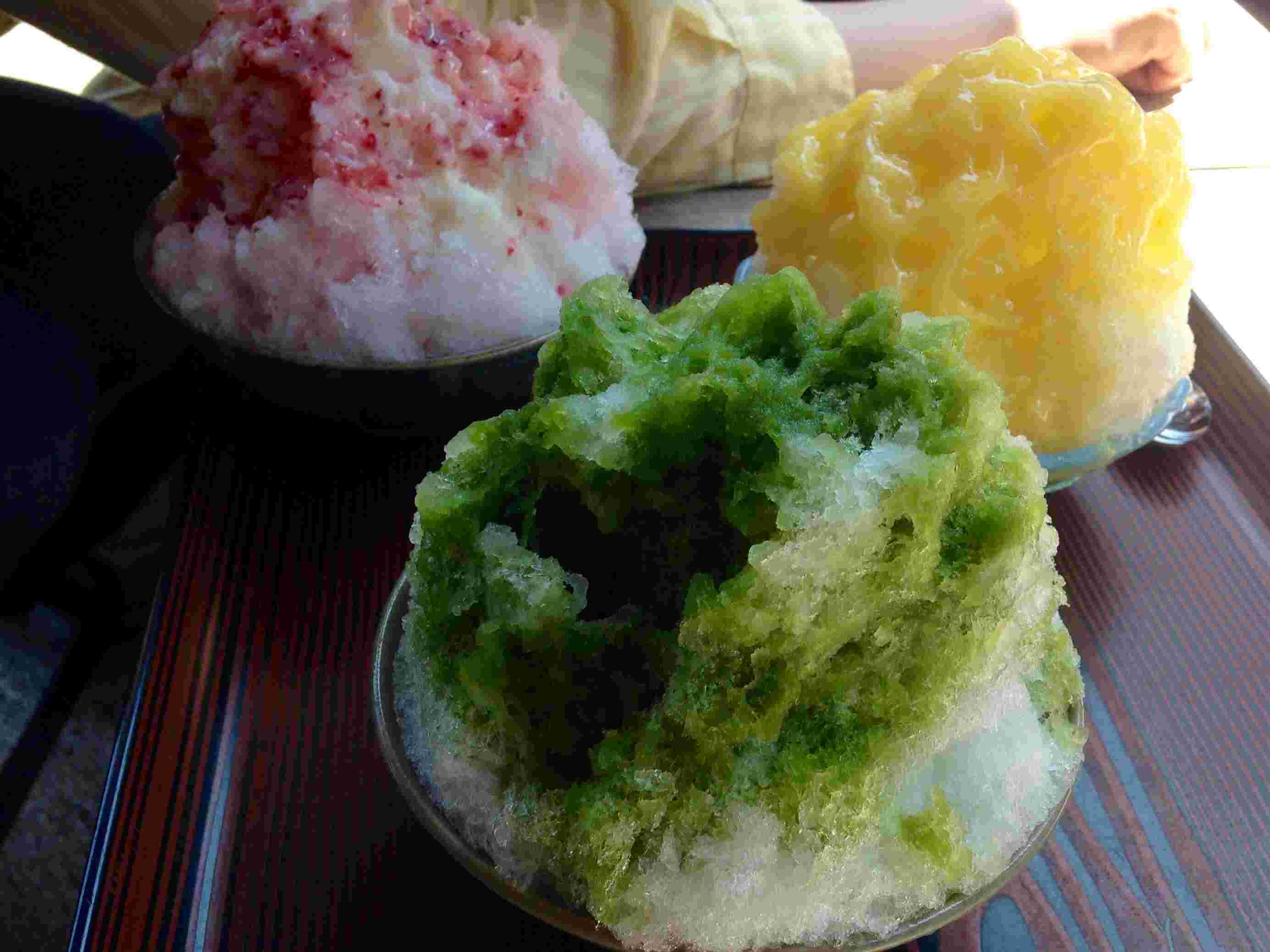 団五郎茶屋甘夏かき氷いちごかき氷