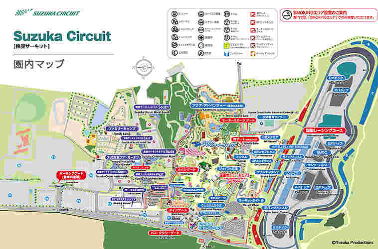 鈴鹿サーキット園内地図
