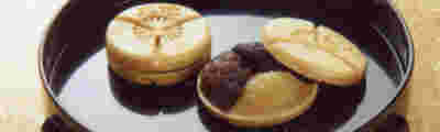 三色最中盛り付け例