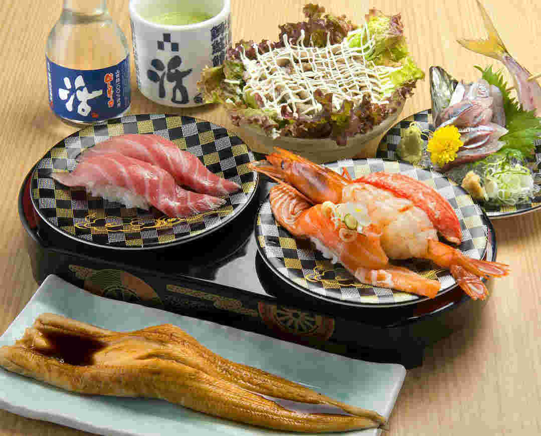 回し寿司 活美登利の料理