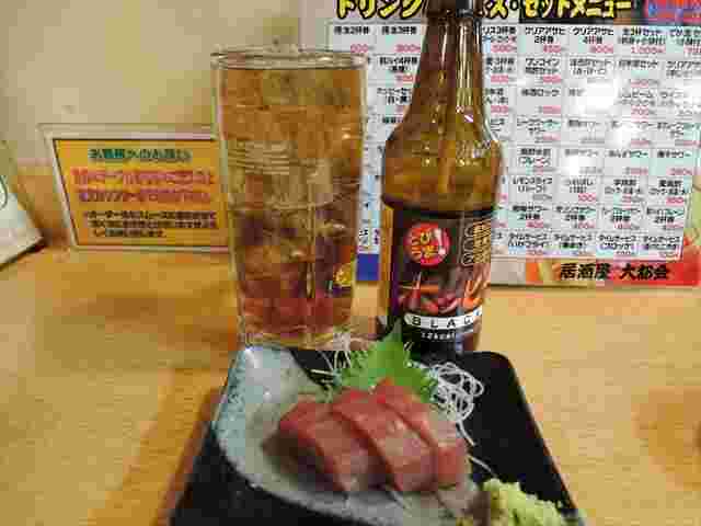 お酒と刺身