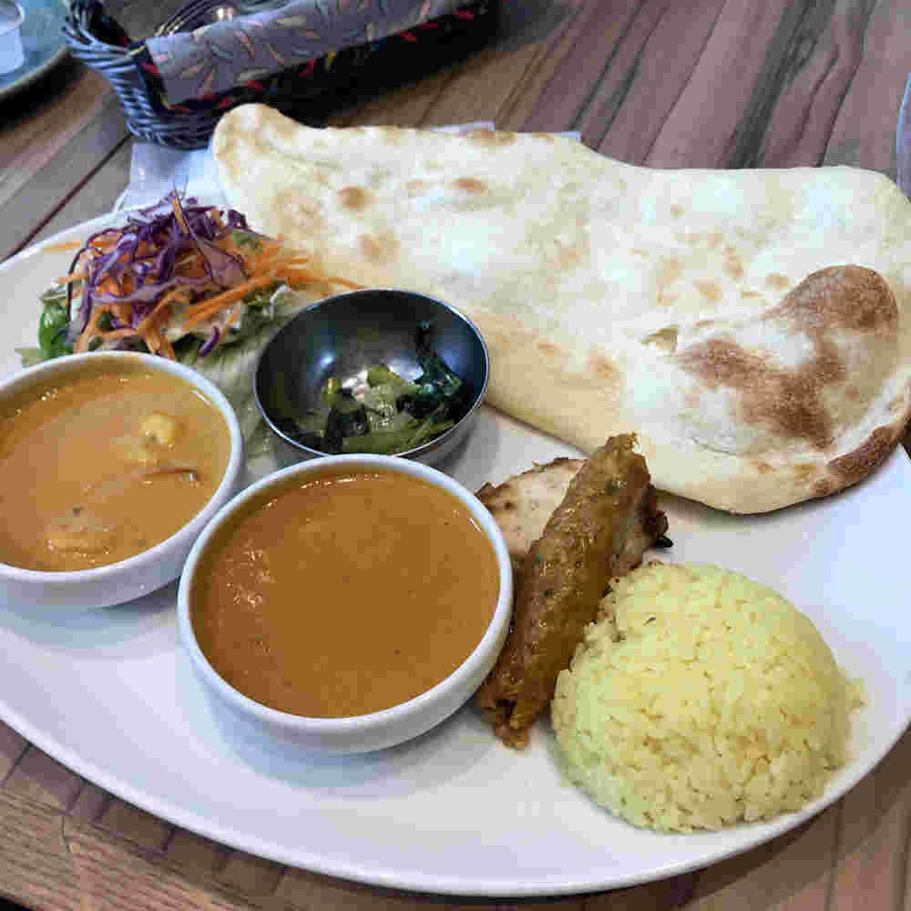 本格的なカレーランチ