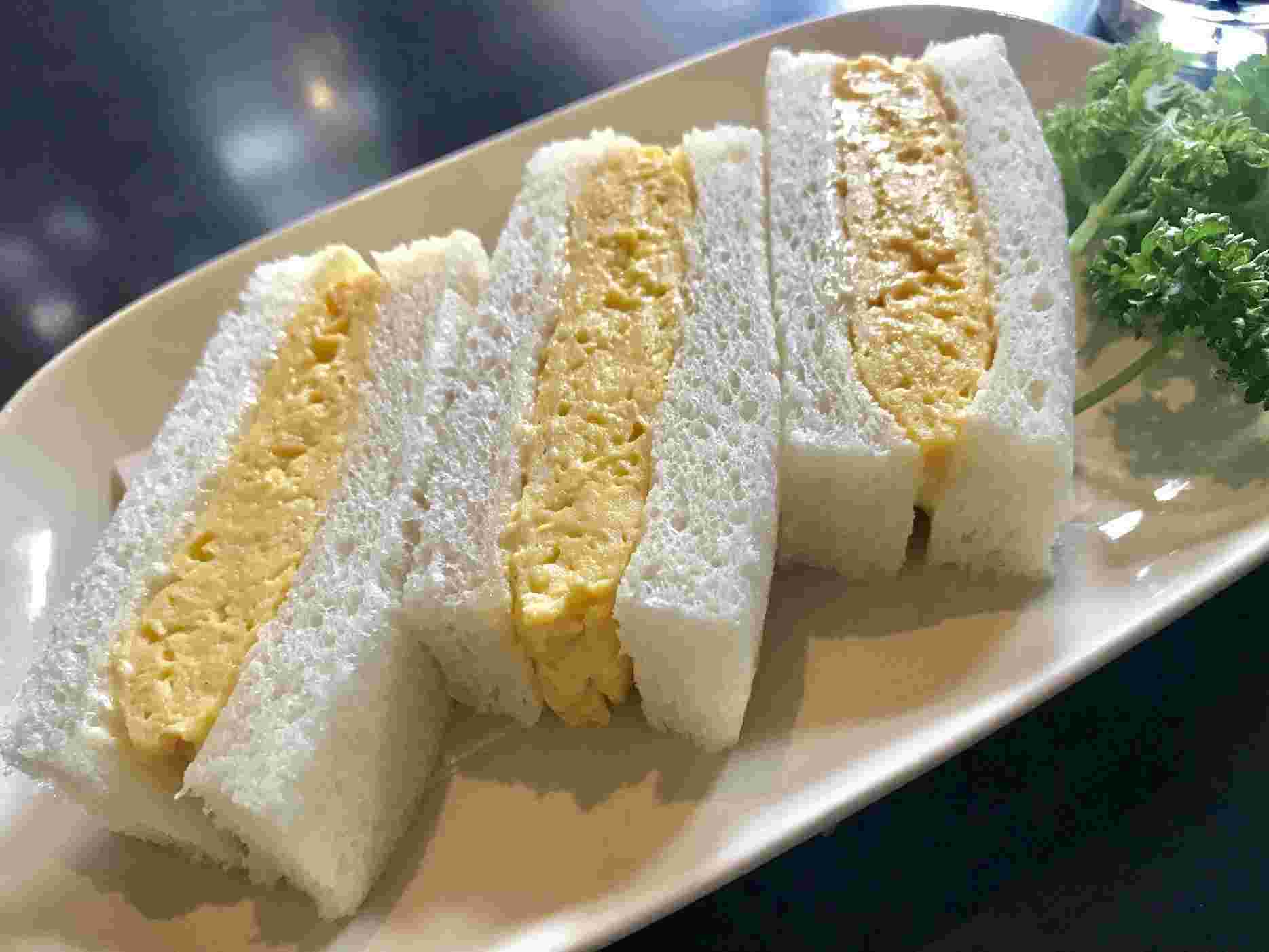 カバヤ珈琲のたまごサンド
