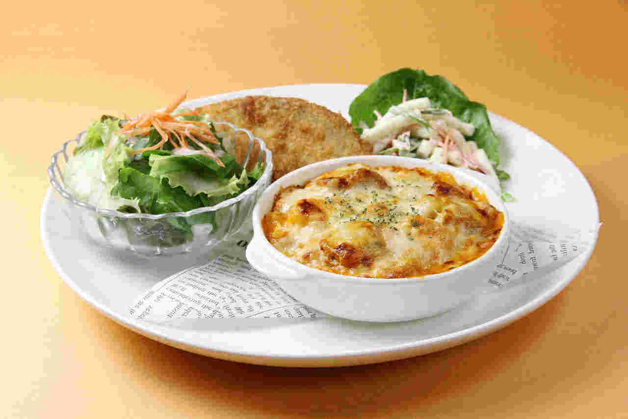 築地 ナカシマルシェのグラタンランチ