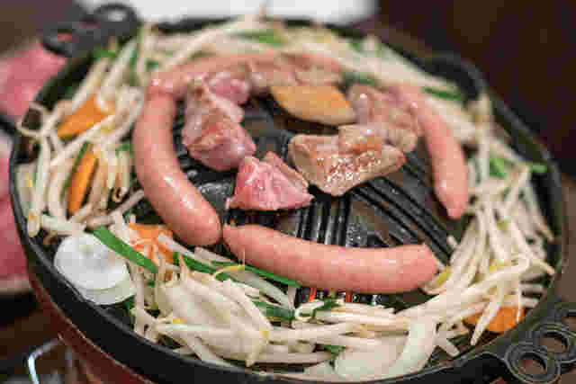 ジンギスカン中心の焼肉