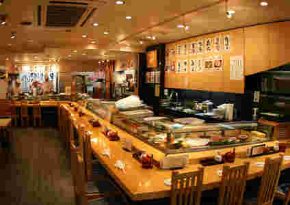美登利寿司店内