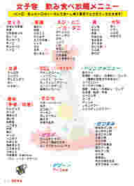 食べ放題メニュー
