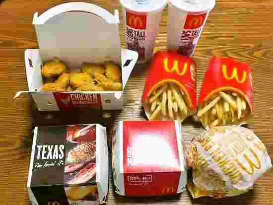 マックデリバリー3人用セット