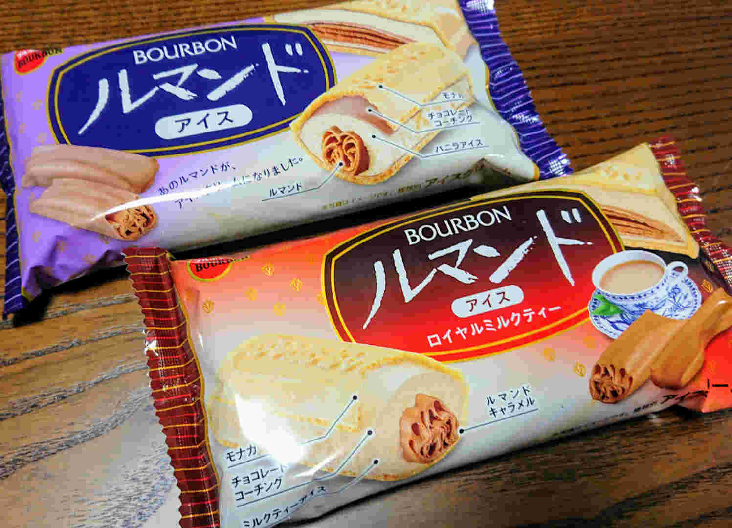 ルマンドアイスとルマンドアイスミルクティー
