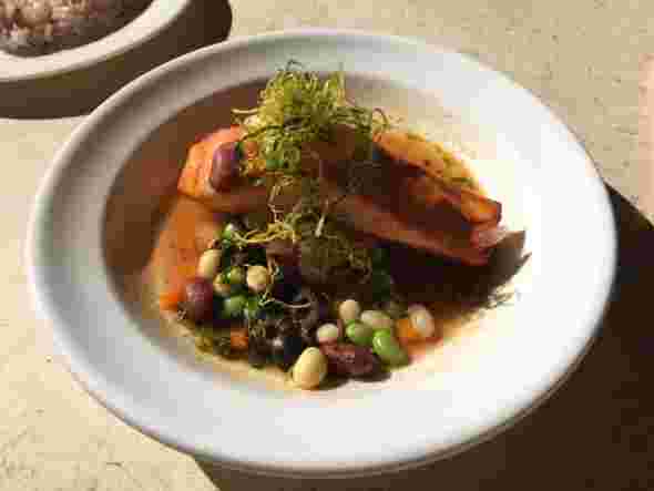 アニヴェルセルカフェの魚料理