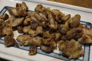 鉄火鳥皮焼き