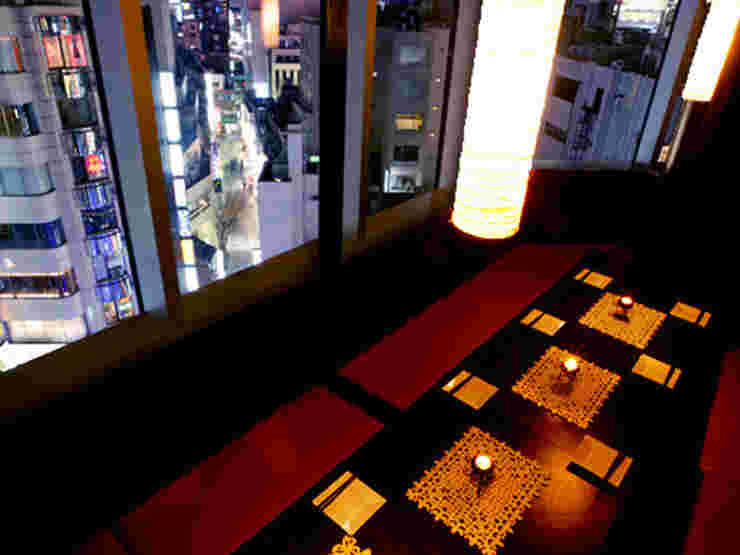 夜景個室居酒屋天の店内