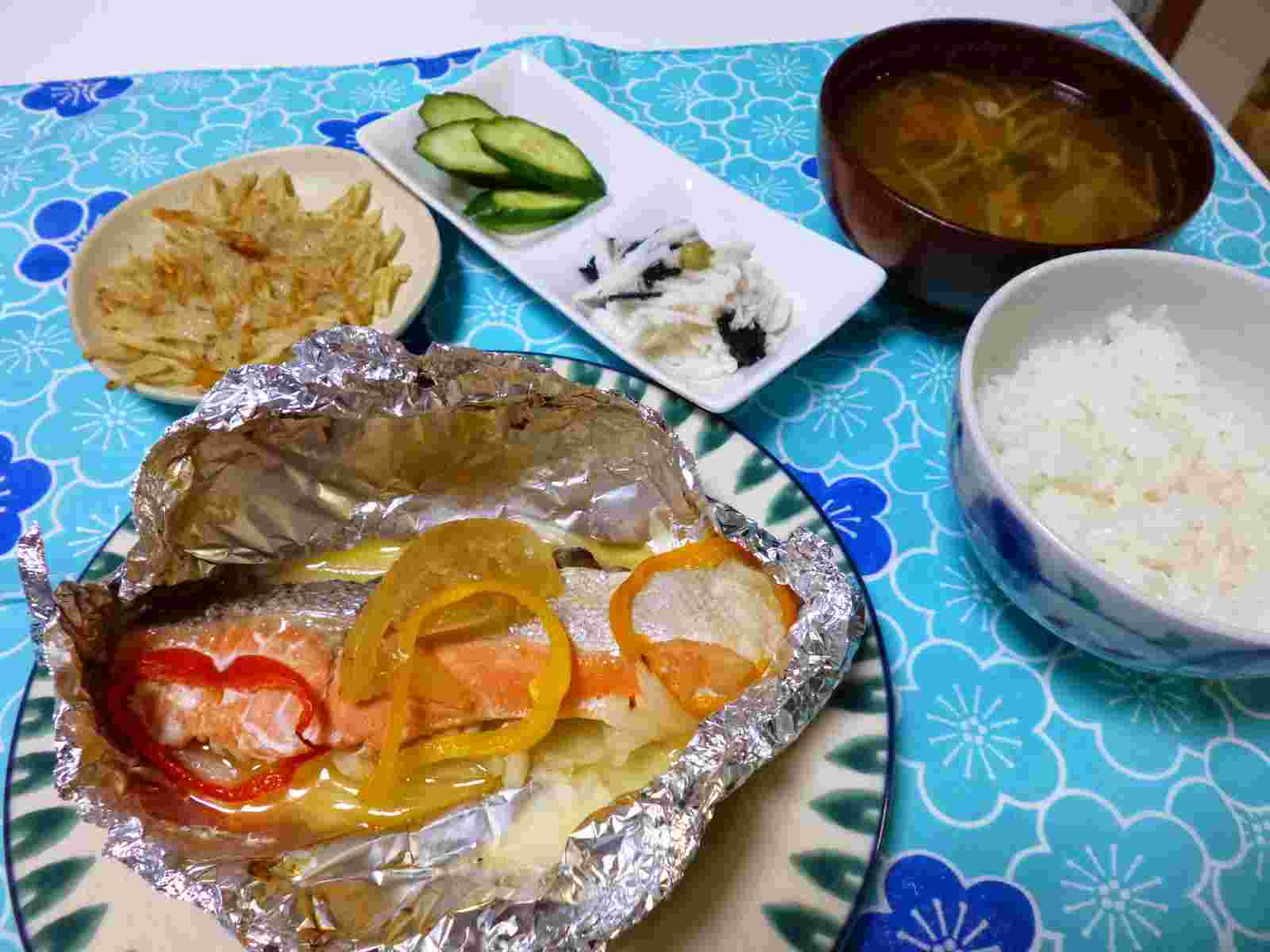 鮭のホイル蒸し