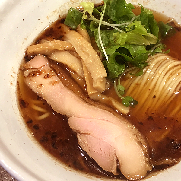 モーニング限定メニューの朝醤そば