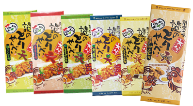 夏限定で売り出されたとり天せんべい