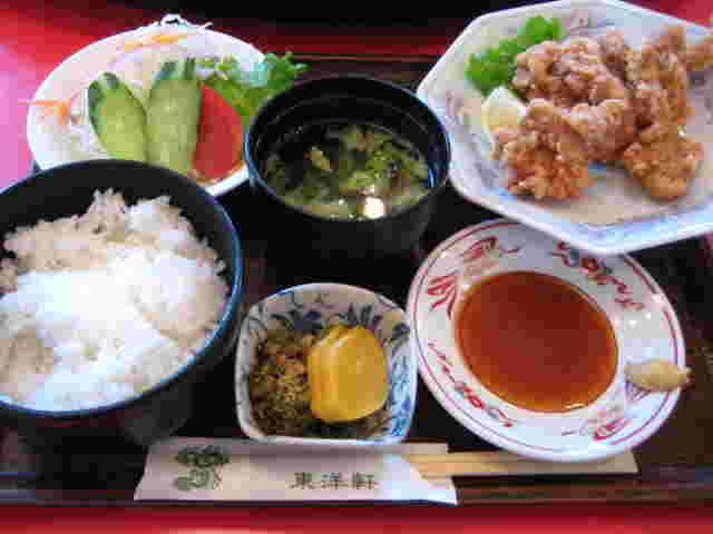 東洋軒のとり天定食