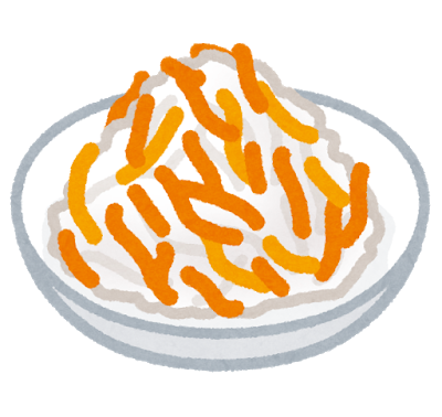紅白なますのイラスト