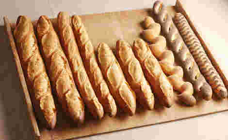 並んだフランスパン