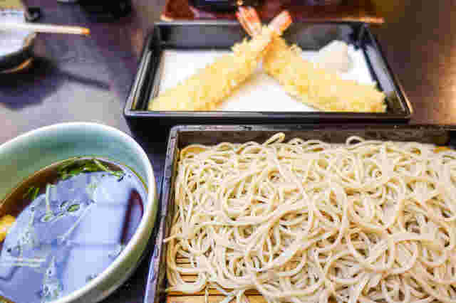 神田まつやのお蕎麦と天ぷら