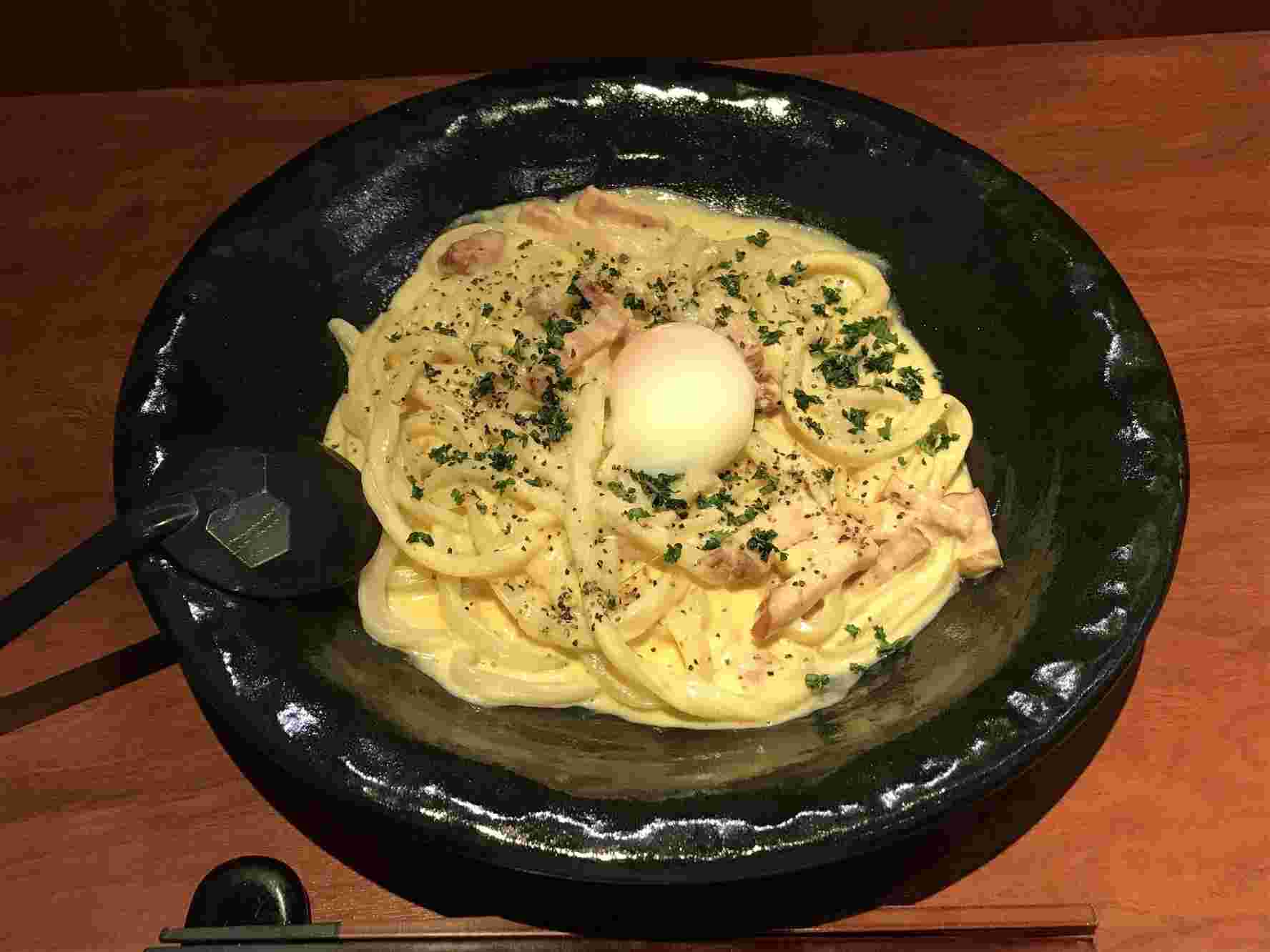 カルボナーラうどん