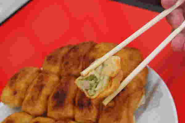 ホワイト餃子の食感
